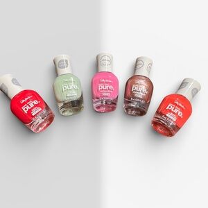 Sally Hansen Assorted Pure Ice Nail Polish  Red, Mint, Pink, Green, Bronze